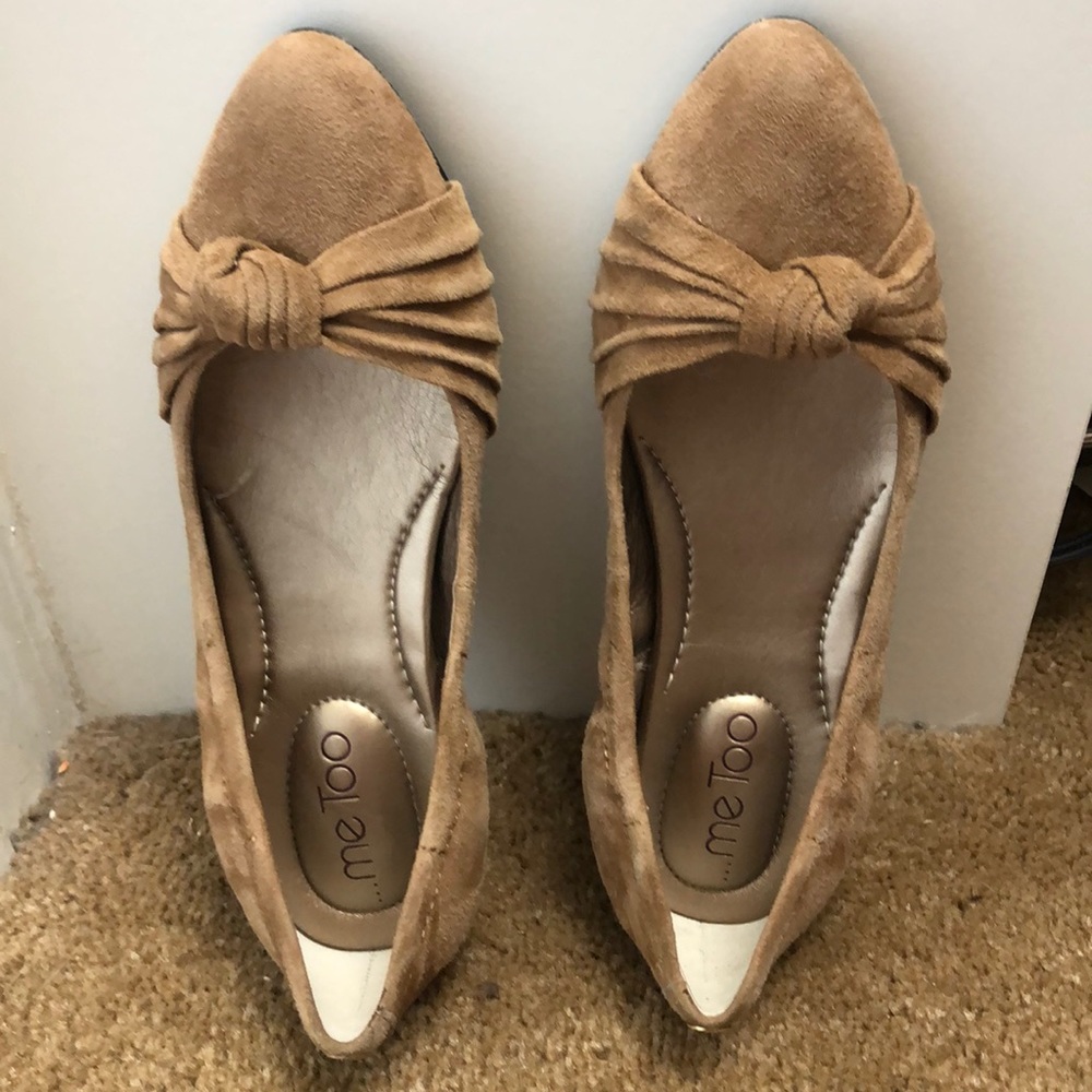 Beige flats